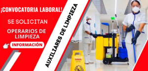 TRABAJOS EN LIMPIEZA – INFÓRMATE AQUÍ